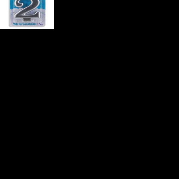 VELA NUMERO 2 PLATA METALICO GRANMARK C.12